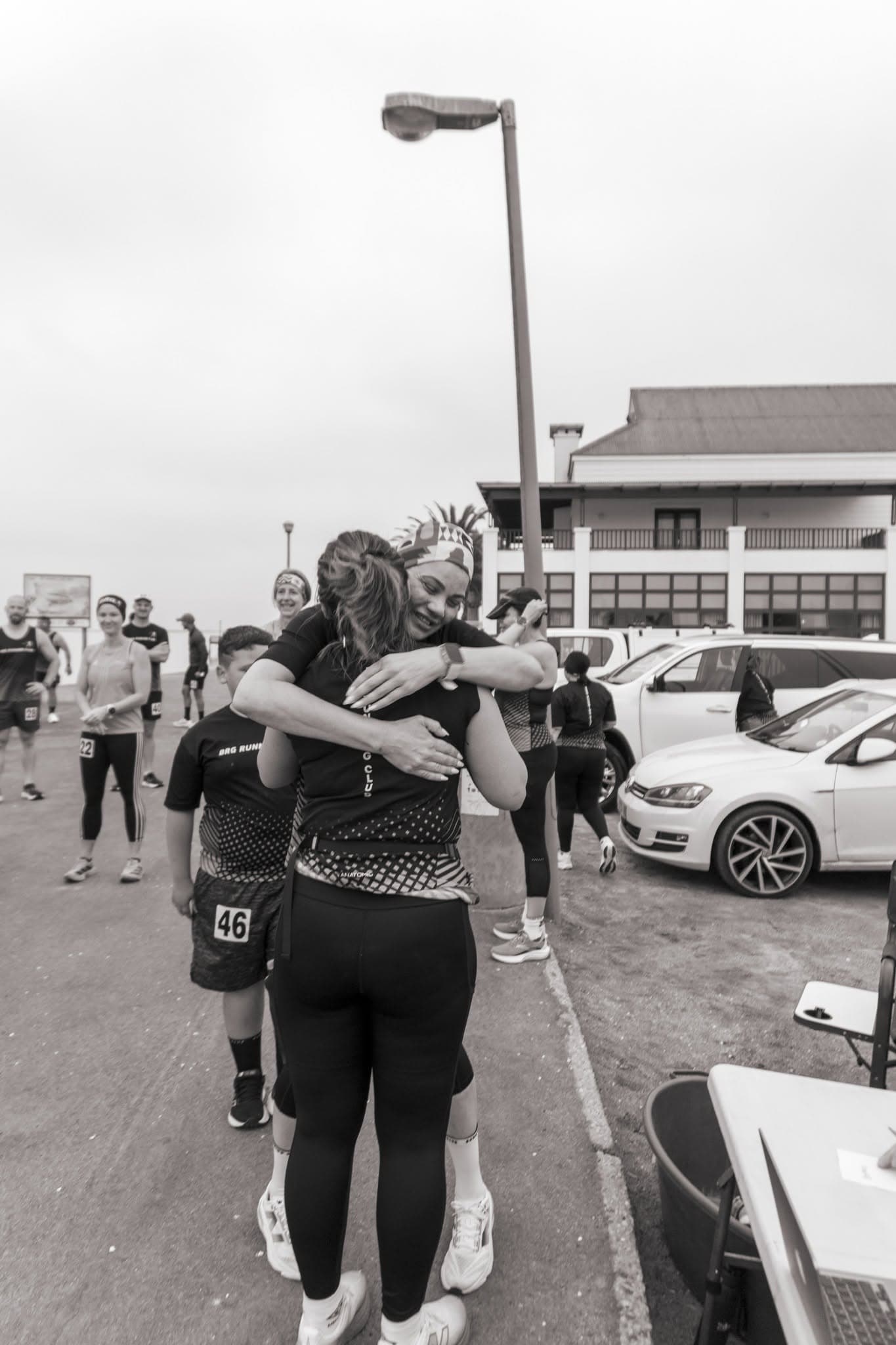 BRG Running Club members embracing